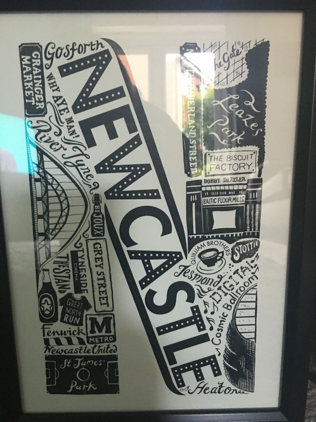 Customer photo review of Newcastle Print