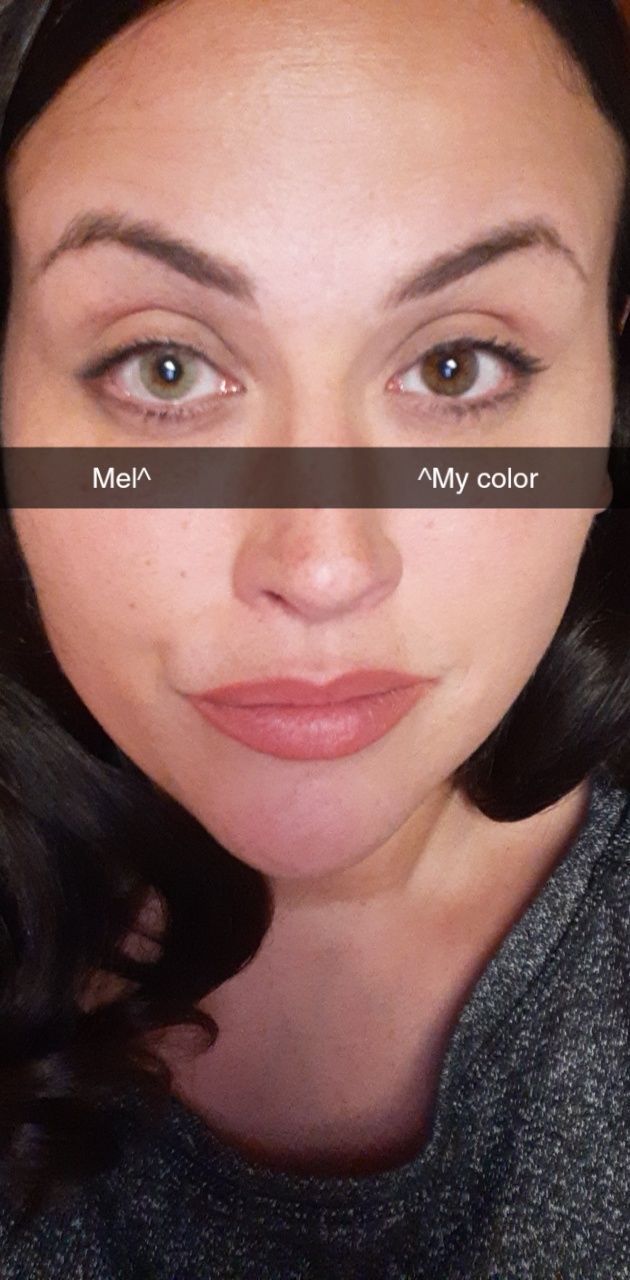 Customer photo review of Hidrocor MEL Prescription Colored Contact Lenses