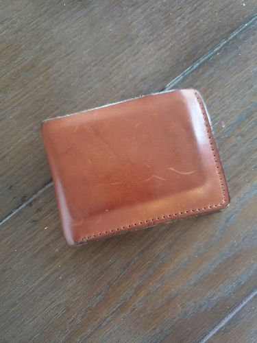 Customer photo review of No.55 | 'Buck Brown' Men's Leather Bill Fold Wallet