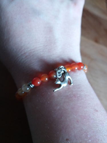 Customer photo review of BRACELET "CONCENTRATION" CORNALINE