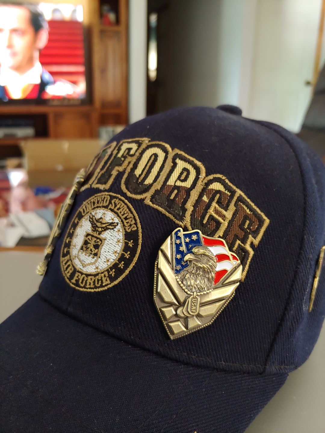 Customer photo review of US Air Force Veteran Pin