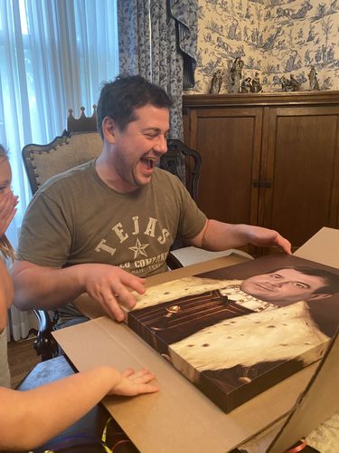 Customer photo review of The Young King - Custom Canvas