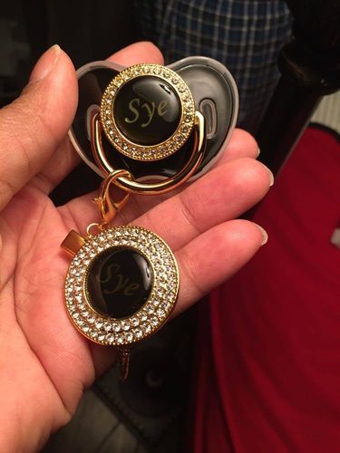 Customer photo review of Custom options for Luxury Pacifier™