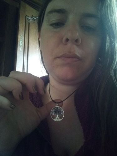 Customer photo review of COLLIER ARBRE DE VIE AMETHYSTE