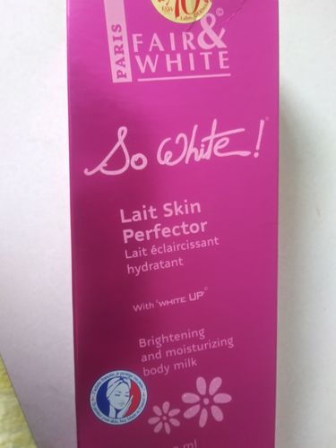 Customer photo review of Fair and White So White Skin Perfector Body Lotion 500ml / 16.90 fl oz