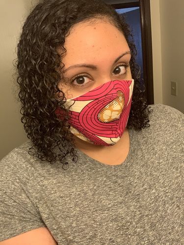 Customer photo review of ADULT REUSABLE FACEMASK WITH COMPLIMENTARY FILTER