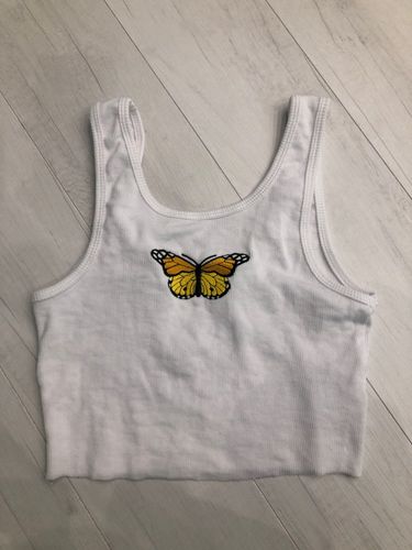 Customer photo review of Butterfly Crop Tank Top