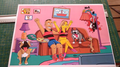 Customer photo review of RETRATO EM ARQUIVO DIGITAL FAMILIA AMARELA