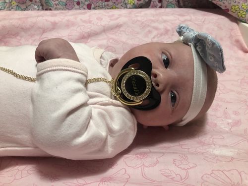 Customer photo review of Custom options for Luxury Pacifier™