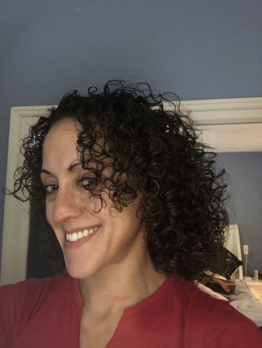 Customer photo review of Curly Hair Wash and Go System with Organic Hemp Seed Oil for Hair Growth with Watermelon Fragrance (Step 1 - 4)