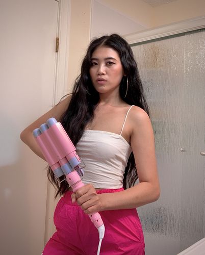 Customer photo review of Mermade Hair Waver - Pink - 32mm