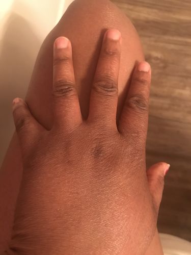 Customer photo review of Fair and White So White! Exfoliating Shower Tonic Scrub 940ml / 31.78 fl oz