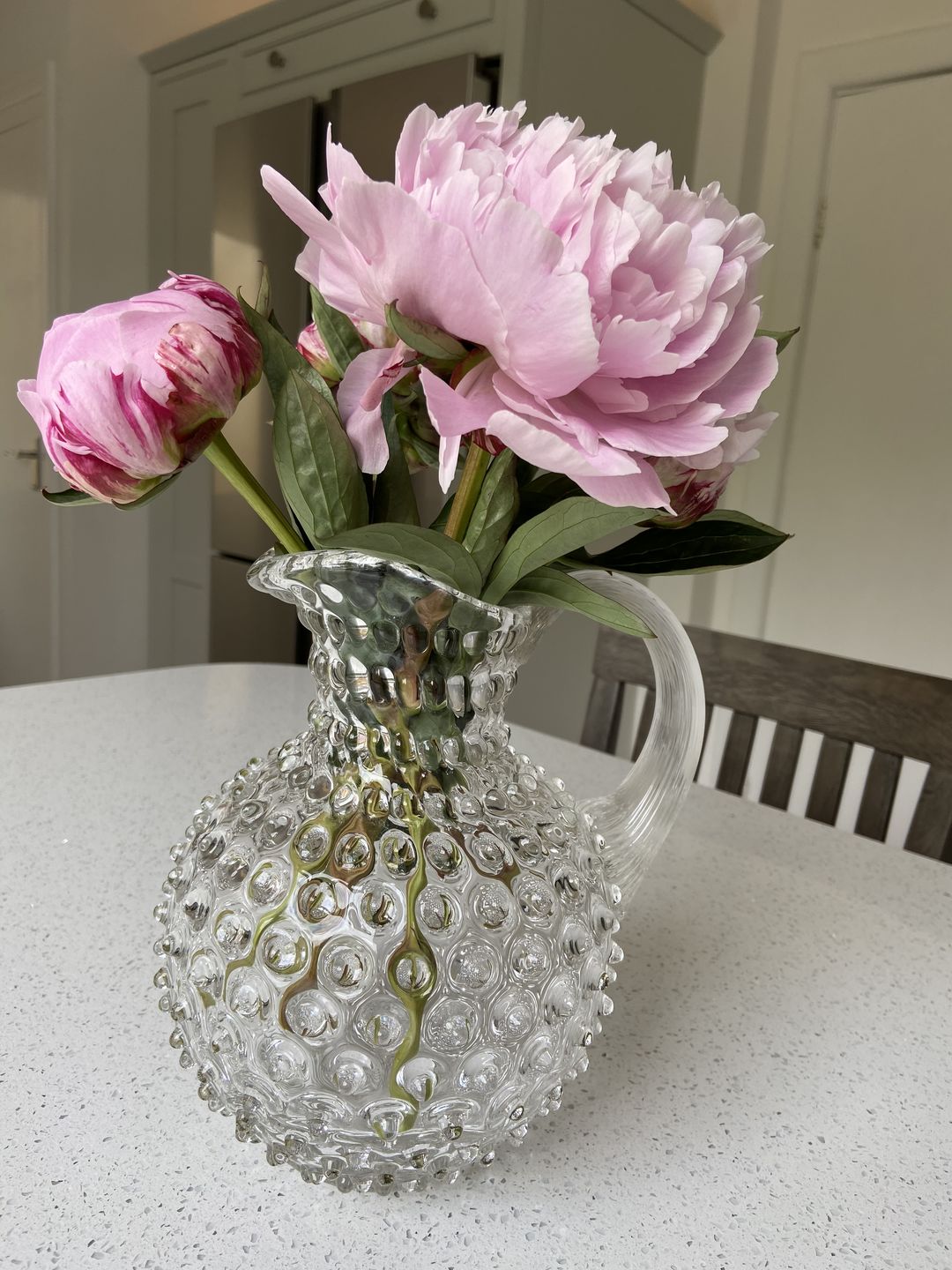 Customer photo review of Crystal Hobnail Jug