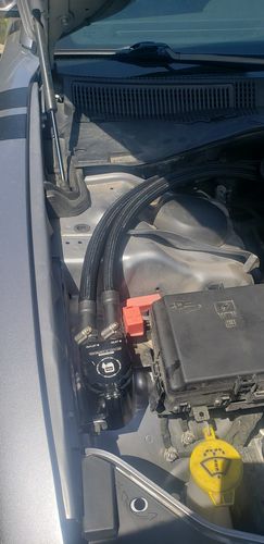 Customer photo review of Supercharged 3.6L Charger/Challenger/300 Air-Oil Separator Catch Can