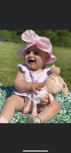 Customer photo review of Personalized Leyadoll Doll Backpack (Strawberry) - 2 Skin Tones