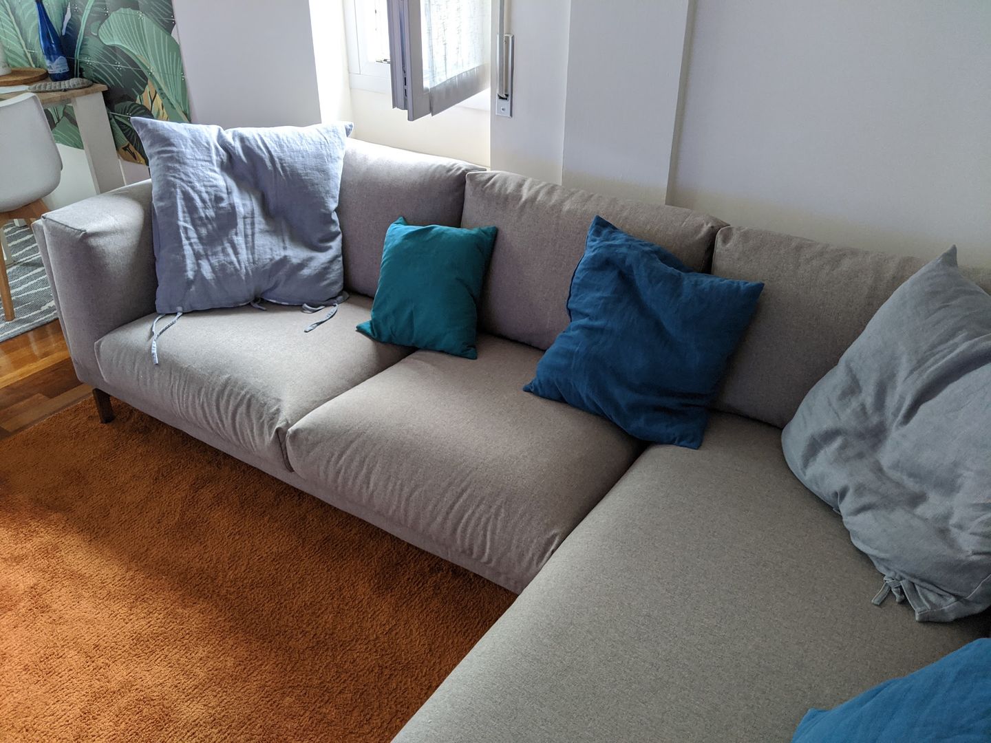 Customer photo review of NOCKEBY 2 Seat IKEA Sofa With Chaise Longue Right Cover