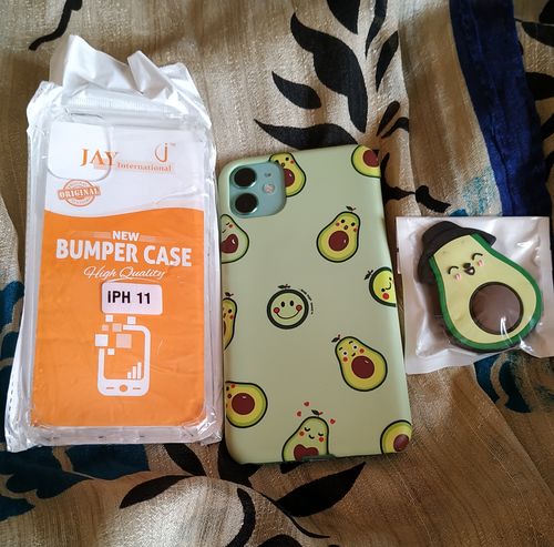 Customer photo review of Cute Avocado Pattern Slim Case Cover With Holder