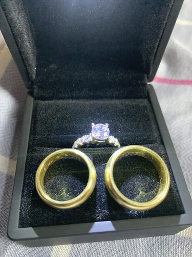 Customer photo review of Classic Plain Wedding Rings
