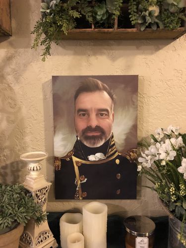 Customer photo review of The Admiral - Custom Canvas