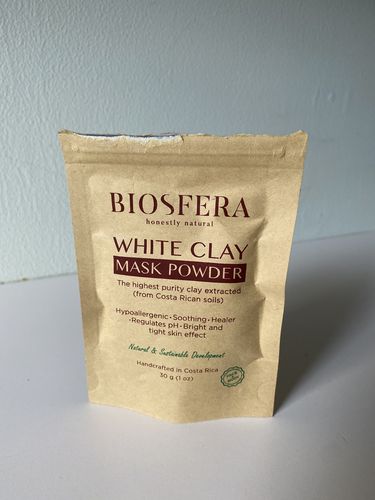 Customer photo review of White Clay Mask Powder
