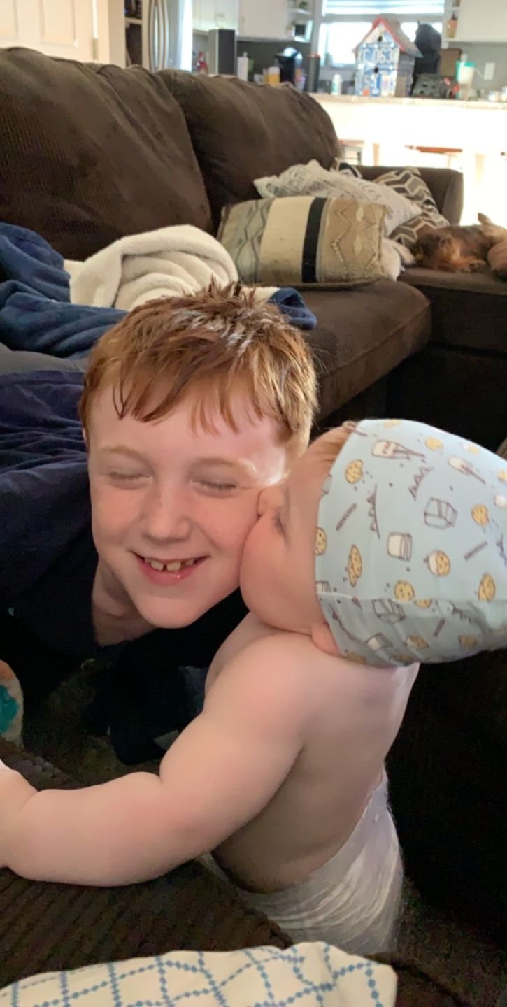 Customer photo review of Bamboo Swaddle & Beanie Set