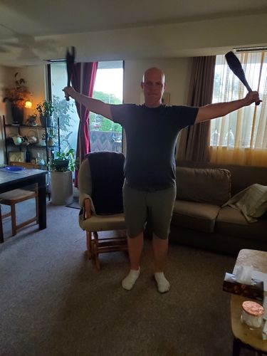 Customer photo review of 3lb Indian clubs