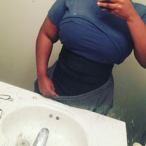 Customer photo review of LUX LATEX DOUBLE ABDOMINAL BELT