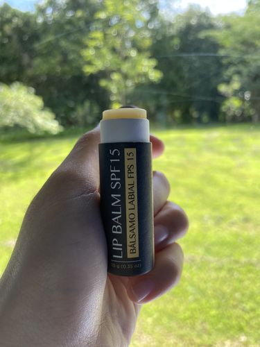 Customer photo review of Lip Balm SPF 15 (Cocoa Butter, Coconut Oil)