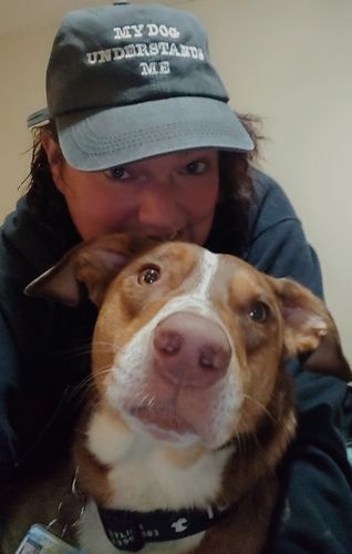 Customer photo review of My Dog Understands Me Charcoal Pigment Classic Hat