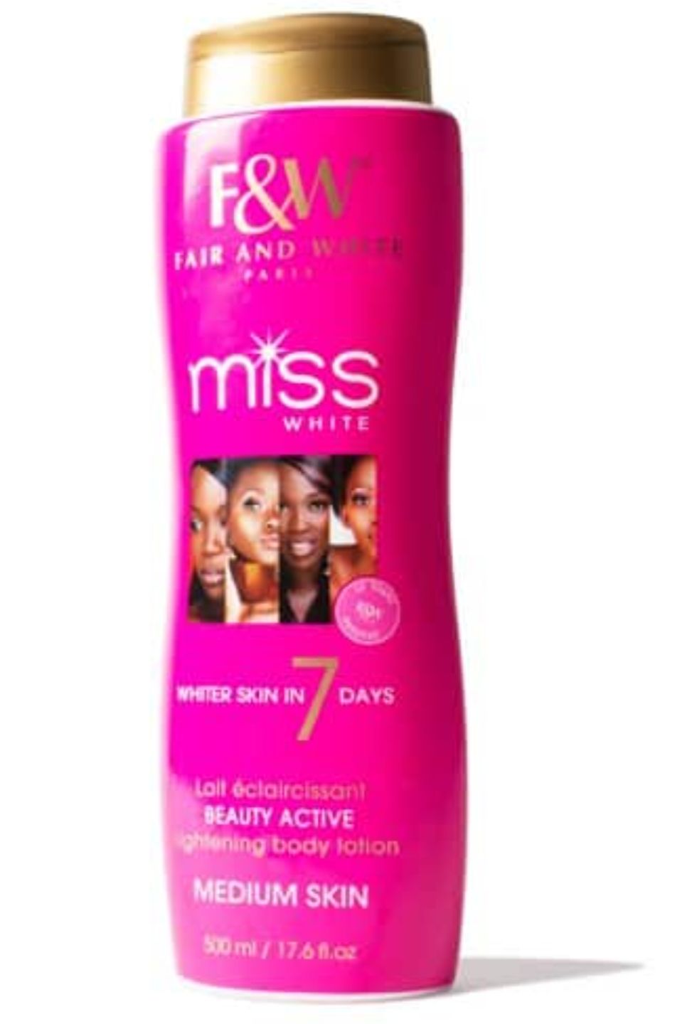 Customer photo review of Fair and White Miss White Body Lightening Lotion 7 days 500ml