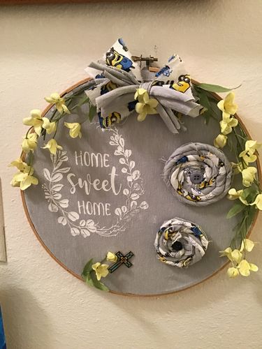Customer photo review of Mesh Stencil - Southern Sayings - 8.5 x 11