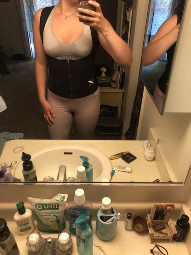 Customer photo review of Women's Sweat Enhancing Sauna Top