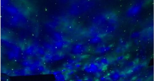 Customer photo review of Self-Rotating Night Projector Lamp