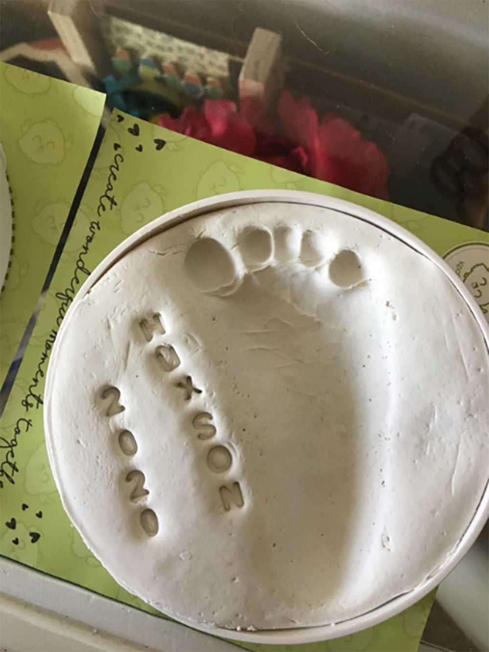 Customer photo review of Baby Handprint Keepsake Ornament