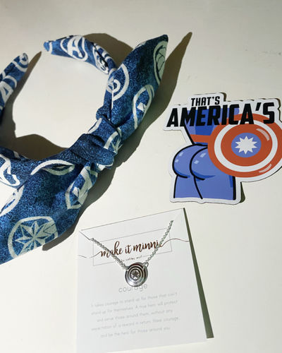 Customer photo review of Courage Necklace - Silver