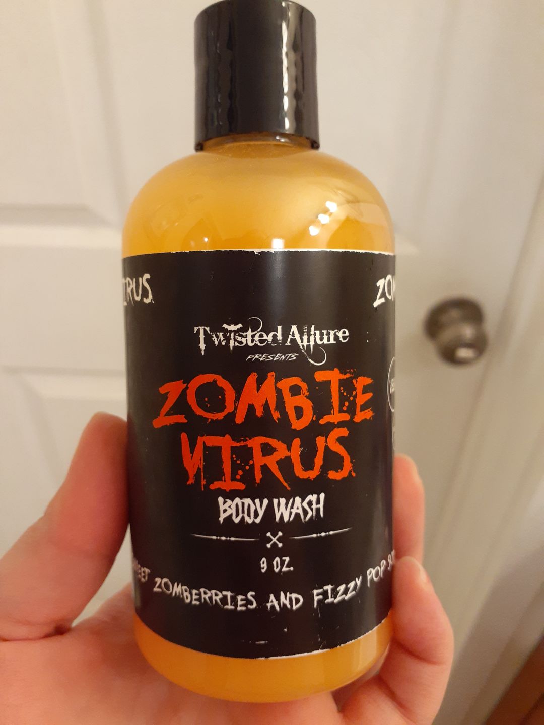 Customer photo review of Zombie Virus Body Wash