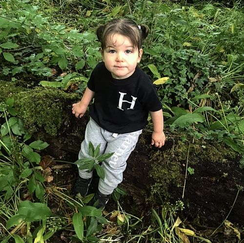 Customer photo review of Personalised Kingdom Infants T-shirt and Pant Set (3-24 Months) (MRK X)