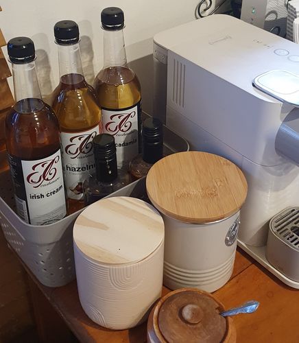 Customer photo review of Vanilla Coffee Syrup