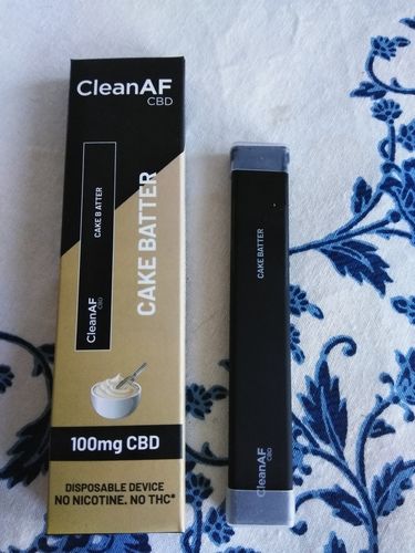 Customer photo review of 100 mg CBD Disposable Vape ~ CleanAF PUFF in 9 Flavors