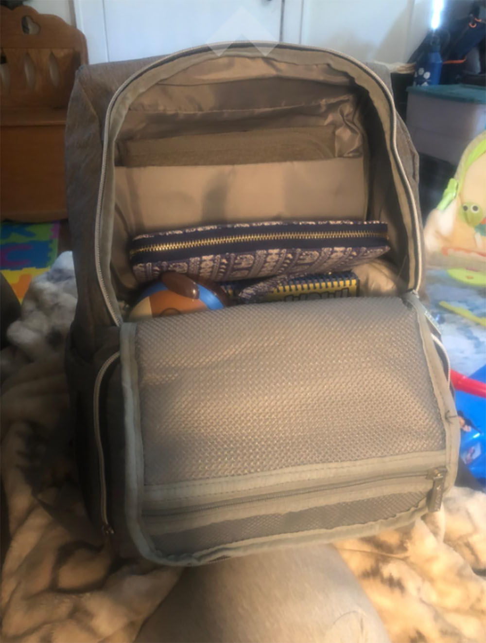 Customer photo review of Explorer Diaper Backpack (40% Off NOW!)