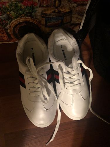 Customer photo review of Sommer Ray Side Stripe Lace Up Sneaker