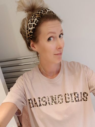Customer photo review of Raising Girls Leopard Tee (MRK X)