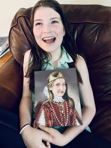 Customer photo review of The Queen of Roses - Custom Canvas