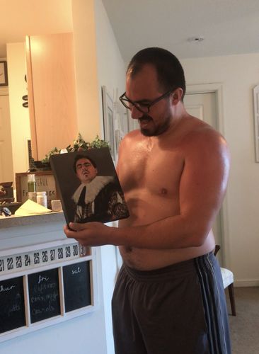 Customer photo review of The Laughing Cavalier - Custom Canvas