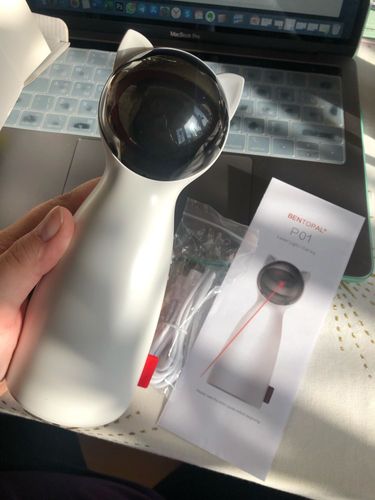 Customer photo review of Cat Interactive Auto Rotating Toy