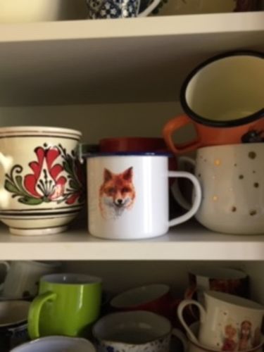 Customer photo review of Fuchs Gemälde  - Emaille Tasse