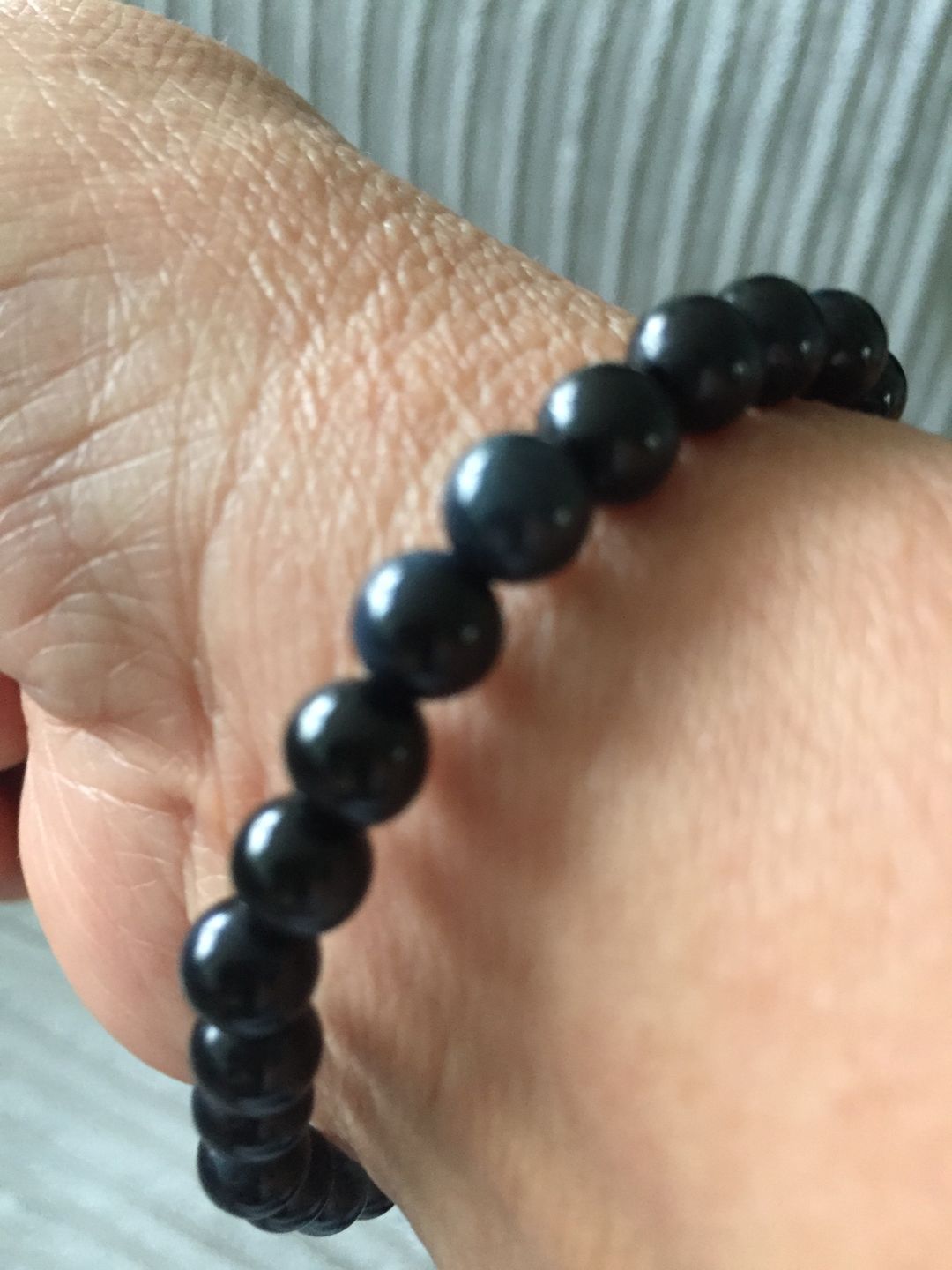 Customer photo review of Blue-Tigers-Eye Protection & Wealth Bracelet