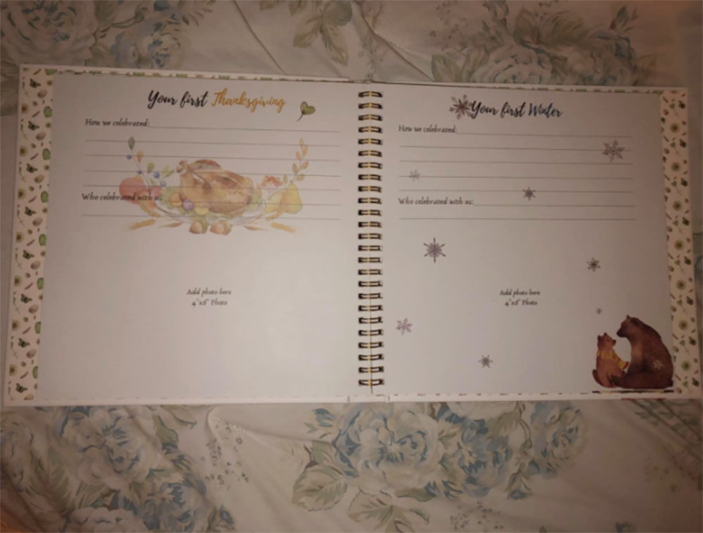 Customer photo review of Baby First Years Memory Book