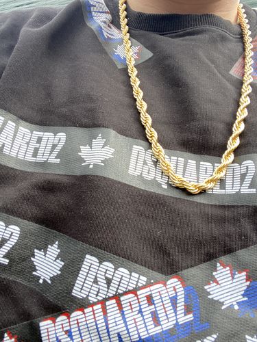 Customer photo review of ROPE CHAIN 8MM (GOLD)