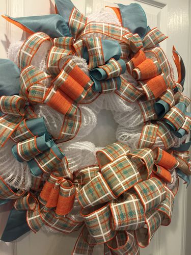 Customer photo review of Nat-Org-Teal-Wht Irene Pld, 1.5X10Y X932709-33
